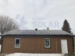 Panneaux solaires installation, Lery, Quebec