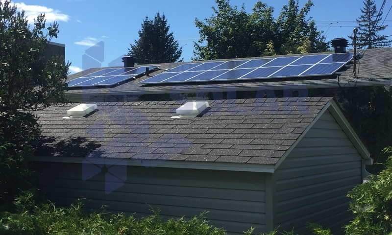 Solar panel installation, Gatineau