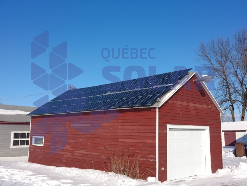 Solar panel installation St Ourse, Quebec Solar Inc